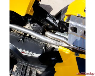 HMF Racing Gun Metal Titan Loud Full Exhaust w/ Billet Endcap Can-Am Outlander 2008-2012 - 714244678888