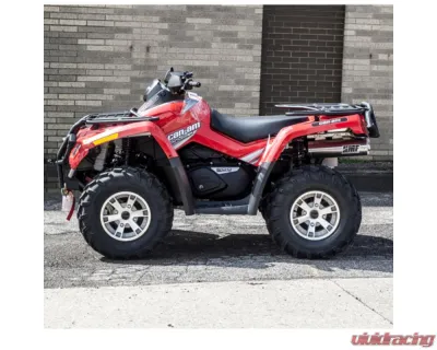 HMF Racing Gun Metal Titan Loud Full Exhaust w/ Billet Endcap Can-Am Outlander 2008-2012 - 714244678888