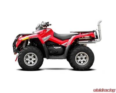 HMF Racing Gun Metal Titan Loud Full Exhaust w/ Billet Endcap Can-Am Outlander 2008-2012 - 714244678888