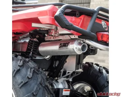 HMF Racing Gun Metal Titan Loud Full Exhaust w/ Billet Endcap Can-Am Outlander 2008-2012 - 714244678888