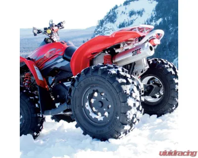 HMF Racing Gun Metal Titan Loud Slip-On Exhaust w/ Billet Endcap Can-Am Outlander | Renegade 2007-2012 - 714283608788