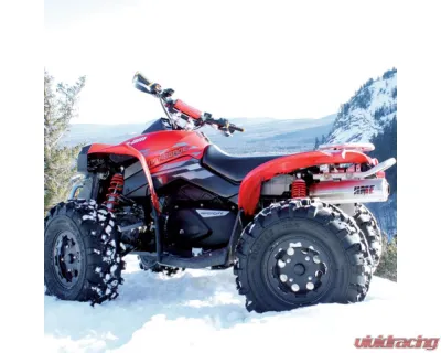 HMF Racing Gun Metal Titan Loud Slip-On Exhaust w/ Billet Endcap Can-Am Outlander | Renegade 2007-2012 - 714283608788