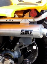 HMF Racing Gun Metal Titan Loud Slip-On Exhaust w/ Billet Endcap Can-Am Outlander | Renegade 2007-2012                                     - 714283608788 - Image 5