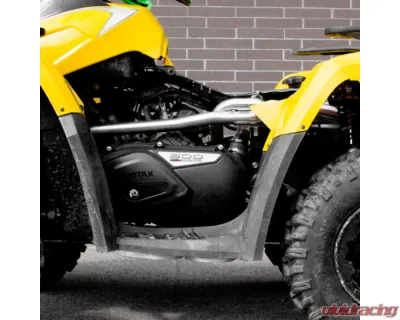 HMF Racing Gun Metal Titan Loud Slip-On Exhaust w/ Billet Endcap Can-Am Outlander | Renegade 2007-2012 - 714283608788