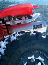 HMF Racing Gun Metal Titan Loud Slip-On Exhaust w/ Billet Endcap Can-Am Outlander | Renegade 2007-2012                                     - 714283608788 - Image 9