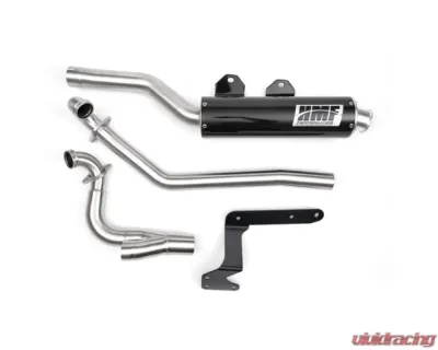 HMF Racing Gun Metal Titan Loud Full Exhaust w/ Billet Endcap Can-Am Outlander 1000 2012-2024 - 714374608888