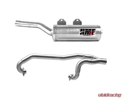 HMF Racing Gun Metal Titan Loud Full Exhaust w/ Billet Endcap Can-Am Outlander 1000 2012-2024 - 714374608888