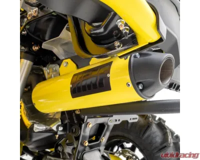 HMF Racing Gun Metal Titan Loud Full Exhaust w/ Billet Endcap Can-Am Outlander 1000 2012-2024 - 714374608888