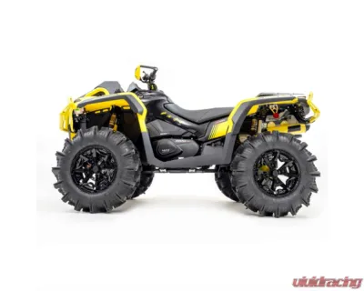 HMF Racing Gun Metal Titan Loud Full Exhaust w/ Billet Endcap Can-Am Outlander 1000 2012-2024 - 714374608888