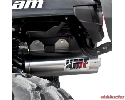 HMF Racing Gun Metal Titan Loud Full Exhaust w/ Billet Endcap Can-Am Outlander 1000 2012-2024 - 714374608888