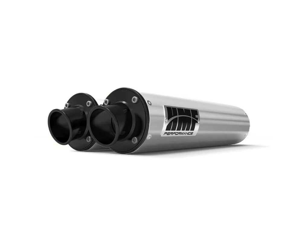 HMF Racing Performance Dual Slip-On Exhaust w/ Black Turn Down Endcap Can-Am Renegade 1000 2012-2025 - 014385636072
