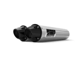 HMF Racing Performance Dual Slip-On Exhaust w/ Black Euro Endcap Can-Am Renegade 1000 2012-2025