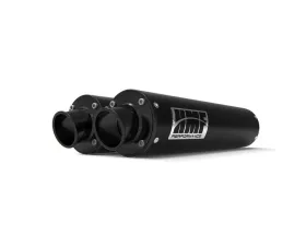 HMF Racing Performance Dual Slip-On Exhaust w/ Black Turn Down Endcap Can-Am Renegade 1000 2012-2025