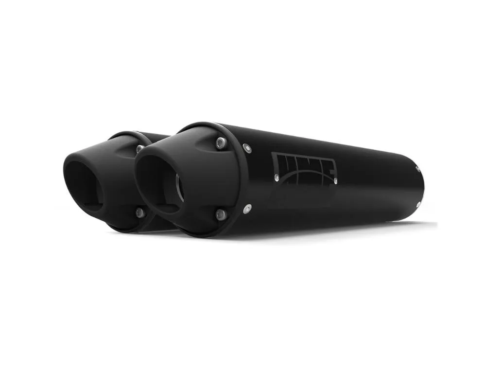 HMF Racing Performance Dual Slip-On Exhaust w/ Blackout Euro Endcap Can-Am Renegade 1000 2012-2025 - 014385636192