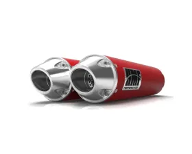 HMF Racing Performance Dual Slip-On Exhaust w/ Polished Euro Endcap Can-Am Renegade 1000 2012-2025