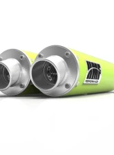 HMF Racing Performance Dual Slip-On Exhaust w/ Polished Turn Down Endcap Can-Am Renegade 1000 2012-2025                                     - 014385637571 - Image 13