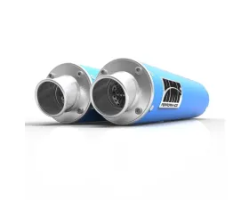 HMF Racing Performance Dual Slip-On Exhaust w/ Polished Turn Down Endcap Can-Am Renegade 1000 2012-2025