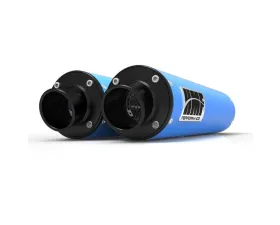 HMF Racing Performance Dual Slip-On Exhaust w/ Black Turn Down Endcap Can-Am Renegade 1000 2012-2025