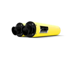 HMF Racing Performance Dual Slip-On Exhaust w/ Black Turn Down Endcap Can-Am Renegade 1000 2012-2025