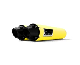 HMF Racing Performance Dual Slip-On Exhaust w/ Black Euro Endcap Can-Am Renegade 1000 2012-2025