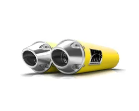 HMF Racing Performance Dual Slip-On Exhaust w/ Polished Euro Endcap Can-Am Renegade 1000 2012-2025