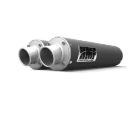 HMF Racing Performance Dual Slip-On Exhaust w/ Polished Turn Down Endcap Can-Am Renegade 1000 2012-2025