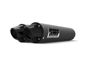 HMF Racing Performance Dual Slip-On Exhaust w/ Black Euro Endcap Can-Am Renegade 1000 2012-2025
