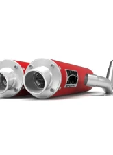 HMF Racing Performance Dual Full Exhaust w/ Polished Turn Down Endcap Can-Am Renegade 1000 2012-2025                                     - 014386636671 - Image 13