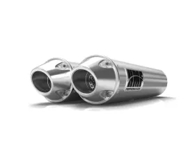 HMF Racing Performance Dual Slip-On Exhaust w/ Polished Euro Endcap Can-Am Renegade 500 | 850 2012-2022