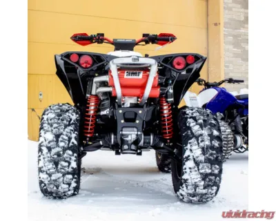 HMF Racing Gun Metal Titan Loud Full Exhaust w/ Billet Endcap Can-Am Renegade 500 | 850 2012-2022 - 714394638888