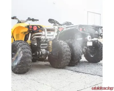 HMF Racing Gun Metal Titan Loud Full Exhaust w/ Billet Endcap Can-Am Renegade 500 | 850 2012-2022 - 714394638888