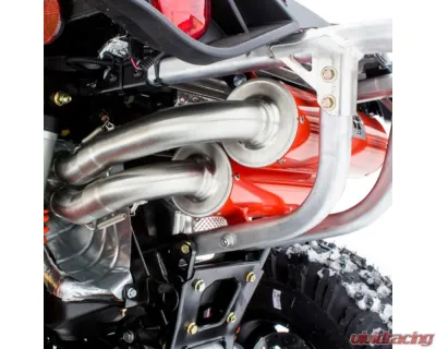 HMF Racing Gun Metal Titan Loud Full Exhaust w/ Billet Endcap Can-Am Renegade 500 | 850 2012-2022 - 714394638888