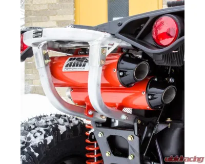 HMF Racing Gun Metal Titan Loud Full Exhaust w/ Billet Endcap Can-Am Renegade 500 | 850 2012-2022 - 714394638888