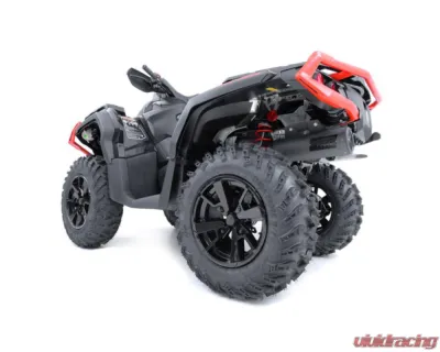 HMF Racing Gun Metal Titan Loud Full Exhaust w/ Billet Endcap Can-Am Outlander 500 | 850 2013-2022 - 714404608888