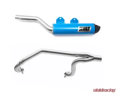 HMF Racing Gun Metal Titan Loud Full Exhaust w/ Billet Endcap Can-Am Outlander 500 | 850 2013-2022 - 714404608888