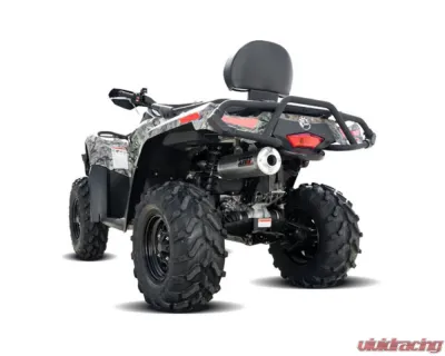 HMF Racing Gun Metal Titan Loud Full Exhaust w/ Billet Endcap Can-Am Outlander Max 2009-2012 - 714454678888