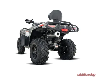 HMF Racing Gun Metal Titan Loud Full Exhaust w/ Billet Endcap Can-Am Outlander Max 2009-2012 - 714454678888