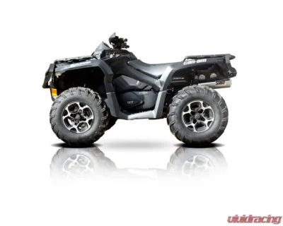 HMF Racing Gun Metal Titan Loud Full Exhaust w/ Billet Endcap Can-Am Outlander Max 2013-2022 - 714484608888