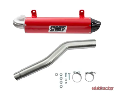 HMF Racing Gun Metal Titan Loud Slip-On Exhaust w/ Billet Endcap Can-Am Outlander 2015-2022 - 714593638788