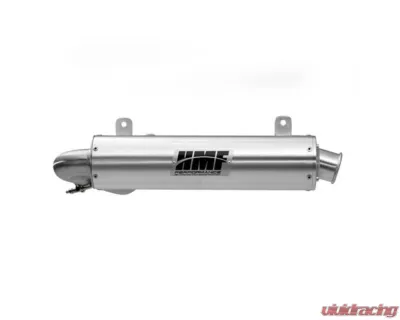 HMF Racing Gun Metal Titan Loud Slip-On Exhaust w/ Billet Endcap Can-Am Outlander 450 2015-2023 - 714613638788
