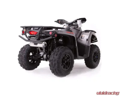 HMF Racing Gun Metal Titan Loud Slip-On Exhaust w/ Billet Endcap Can-Am Outlander 450 2015-2023 - 714613638788