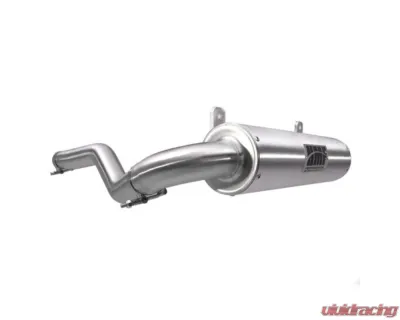 HMF Racing Gun Metal Titan Loud Slip-On Exhaust w/ Billet Endcap Can-Am Outlander 450 2015-2023 - 714613638788