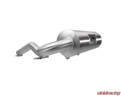 HMF Racing Gun Metal Titan Loud Slip-On Exhaust w/ Billet Endcap Can-Am Outlander 450 2015-2023 - 714613638788