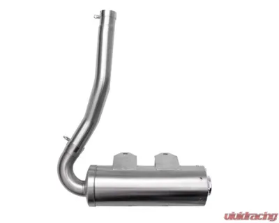 HMF Racing Gun Metal Titan Loud Slip-On Exhaust w/ Billet Endcap Can-Am Outlander 450 2015-2023 - 714613638788