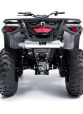 HMF Racing Gun Metal Titan Loud Slip-On Exhaust w/ Billet Endcap Can-Am Outlander 450 2015-2023                                     - 714613638788 - Image 9