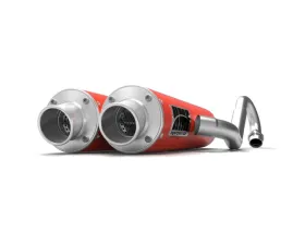 HMF Racing Can-Am Red Performance Dual 3/4 Exhaust w/ Polished Turn Down Endcap Can-Am-Maverick | Max 2013-2018