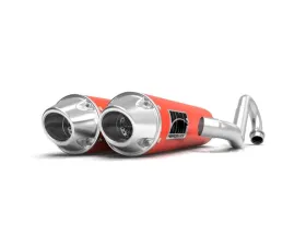 HMF Racing Can-Am Red Performance Dual 3/4 Exhaust w/ Polished Euro Endcap Can-Am-Maverick | Max 2013-2018