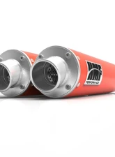 HMF Racing Can-Am Red Performance Dual Slip-On Exhaust w/ Polished Turn Down Endcap Can-Am-Maverick | Max 2013-2018                                     - 016435607671 - Image 11