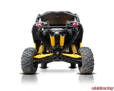 HMF Racing Can-Am Red Performance Dual 3/4 Exhaust w/ Polished Turn Down Endcap Can-Am-Maverick | Max 2013-2018 - 016432607671