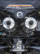 HMF Racing Can-Am Red Performance Dual 3/4 Exhaust w/ Polished Turn Down Endcap Can-Am-Maverick | Max 2013-2018                                     - 016432607671 - Image 4